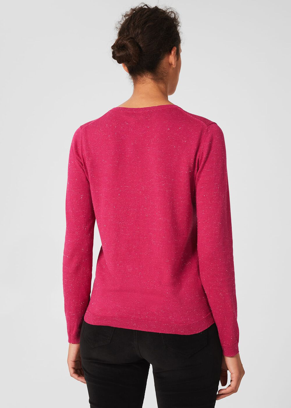 Penny Sparkle Jumper, Pink Silver, hi-res