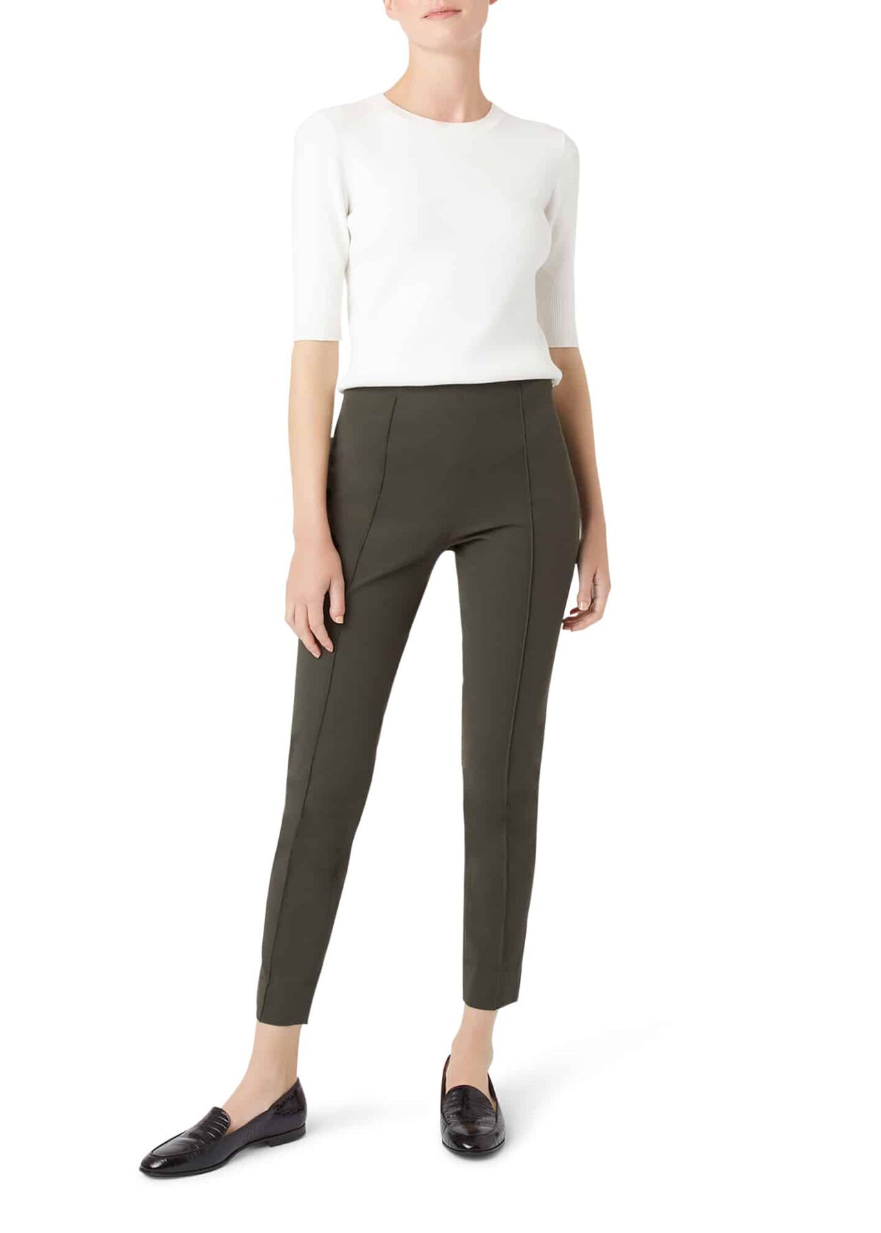 Adrianna trousers With Stretch, Khaki, hi-res