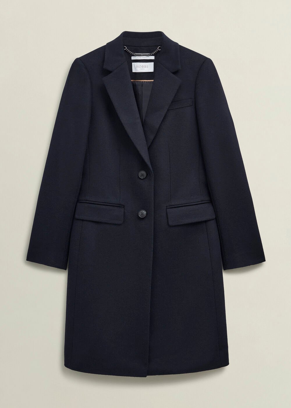Petite Cavendish Wool Coat, Navy, hi-res