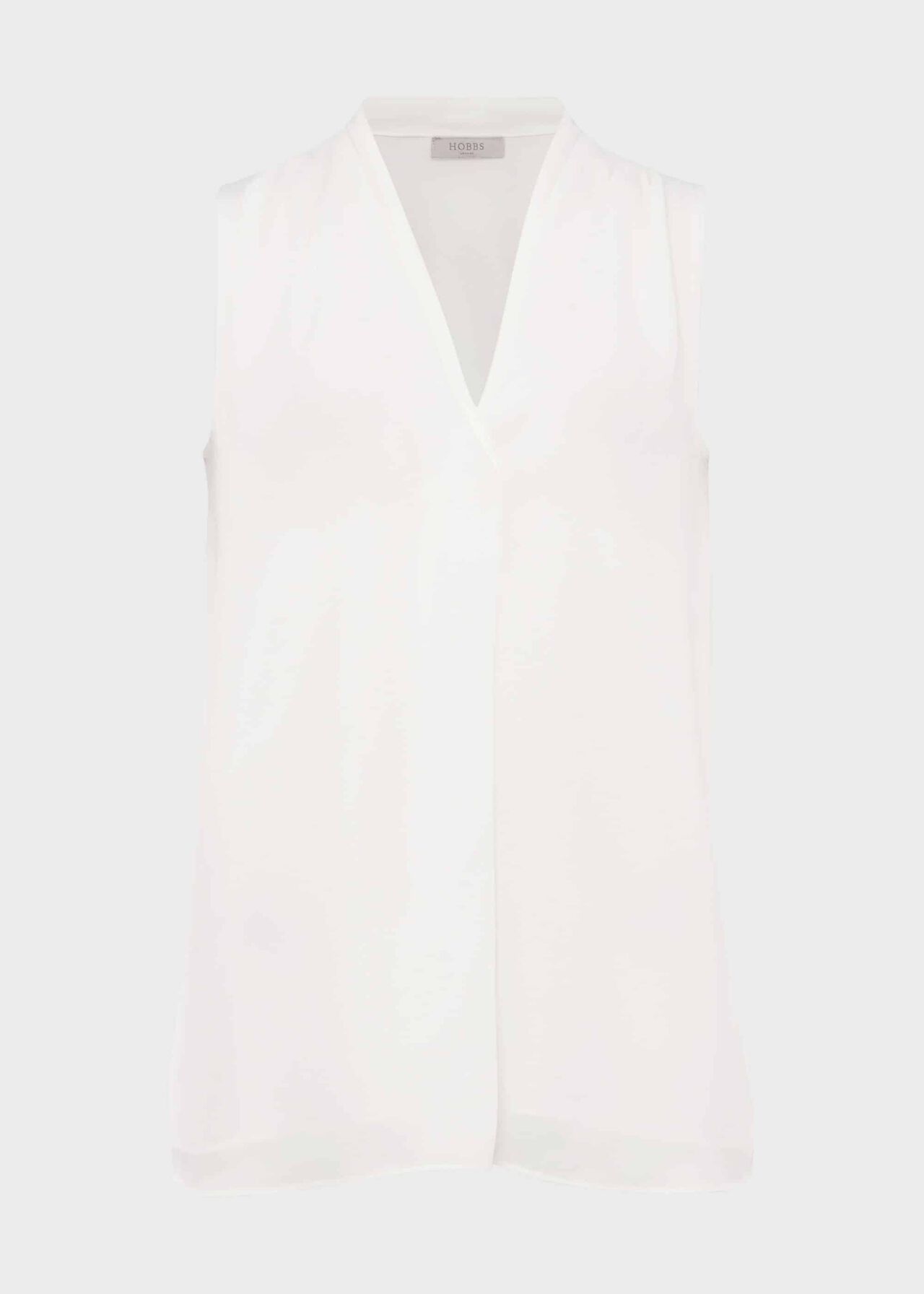 Luana V Neck Blouse, Ivory, hi-res