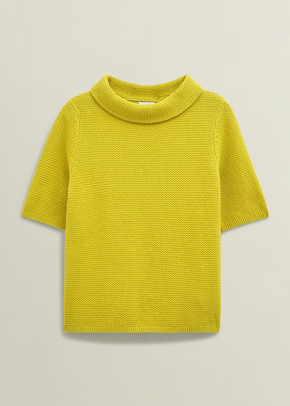 Camilla Cotton Jumper, Gold Chartreuse, hi-res