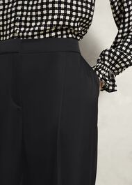 Howley Wide Trousers, Black, hi-res