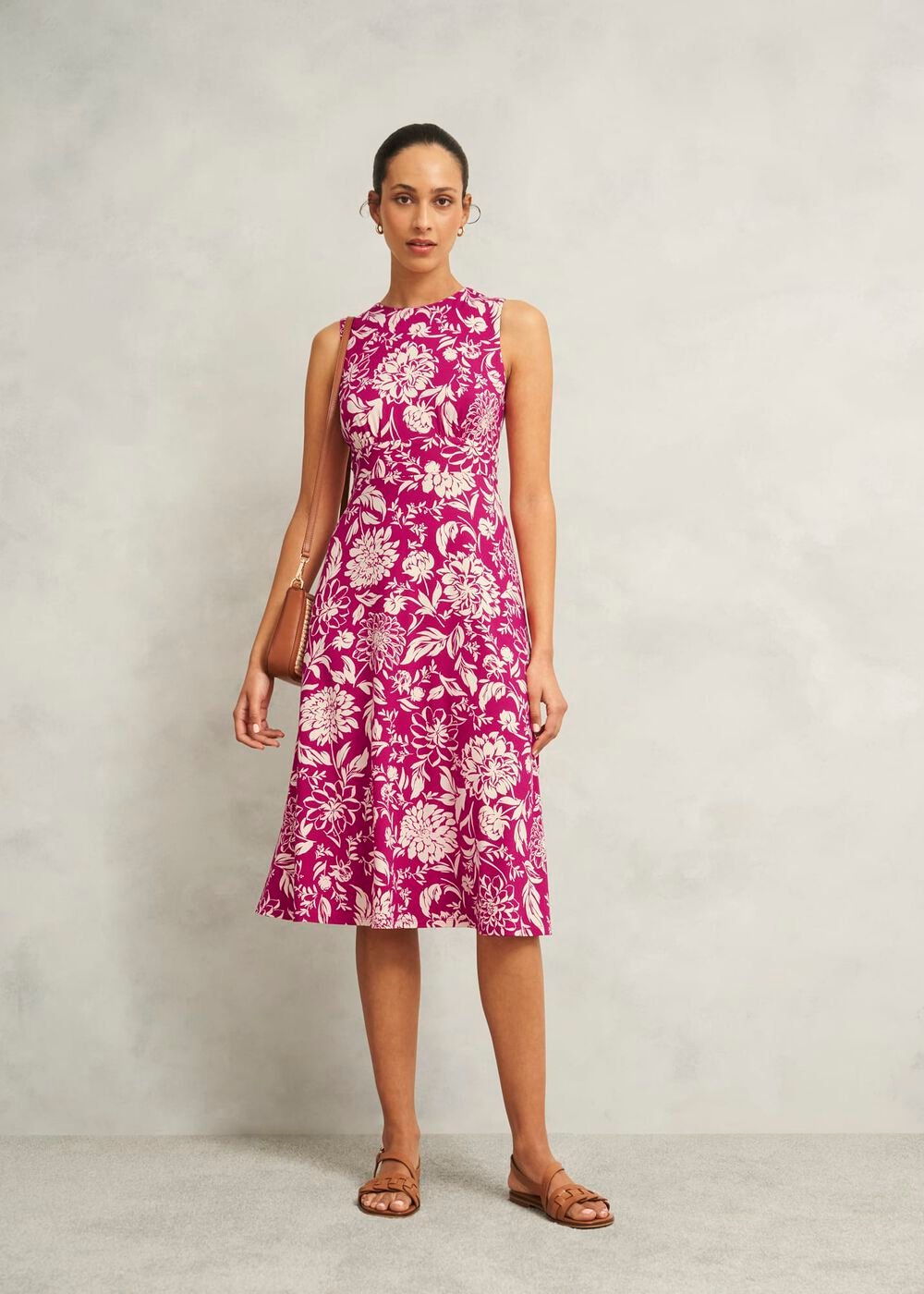 Petite Marylise Jersey Dress, Pink Cream, hi-res