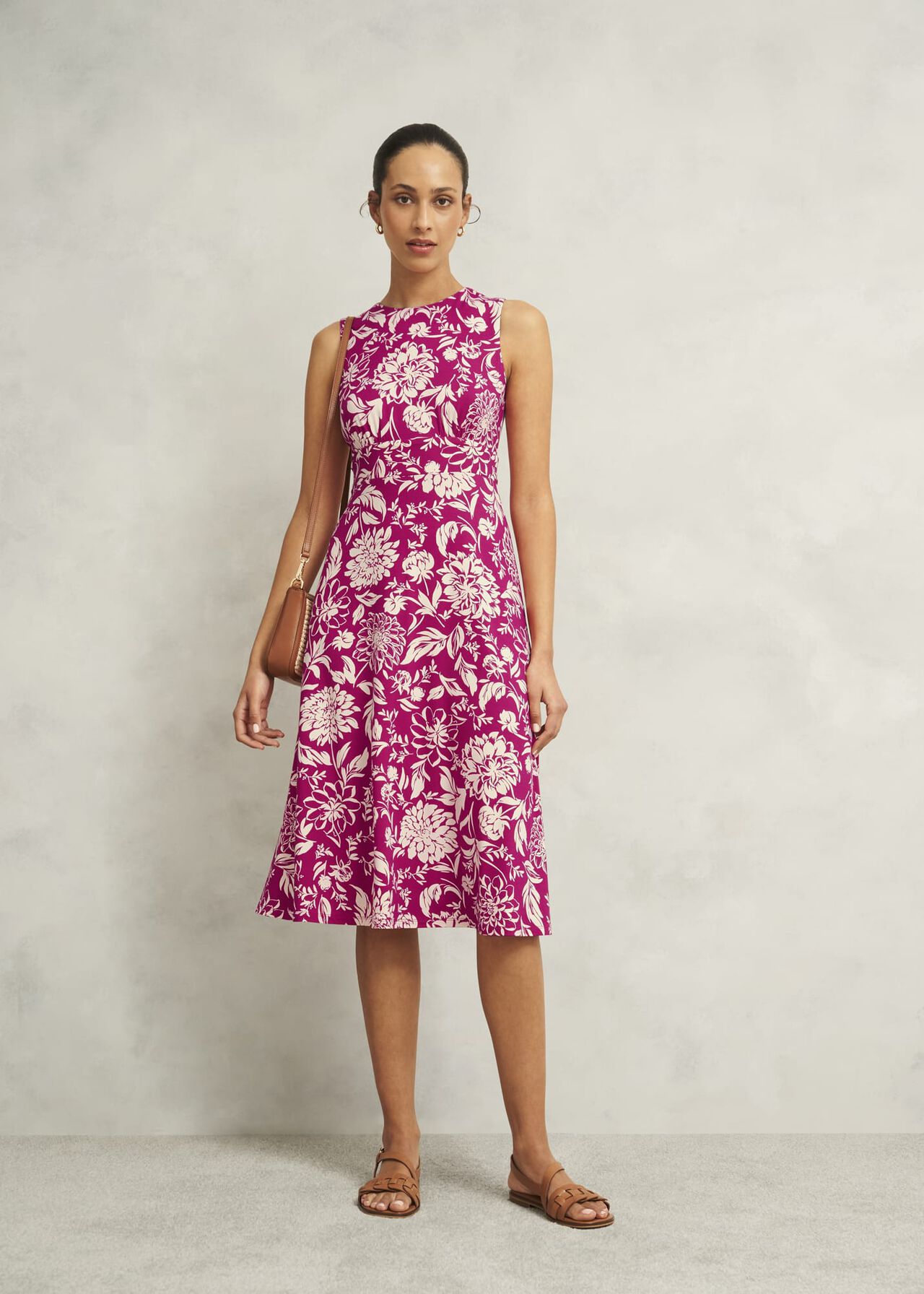Petite Marylise Jersey Dress, Pink Cream, hi-res