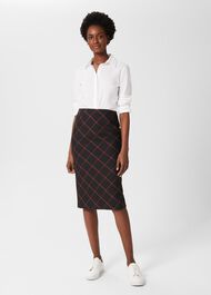 Eliza Pencil Skirt, Black Raspberry, hi-res