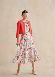 Carly Floral Dress, Ivory Multi, hi-res