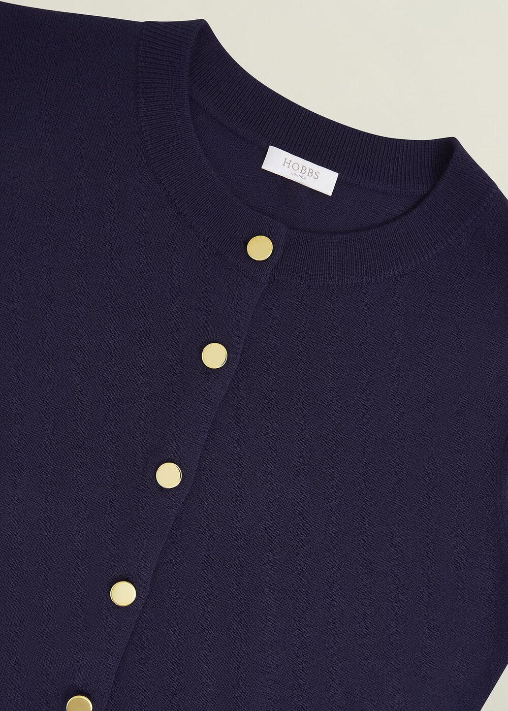 Leanne Cardigan With Wool, True Navy, hi-res