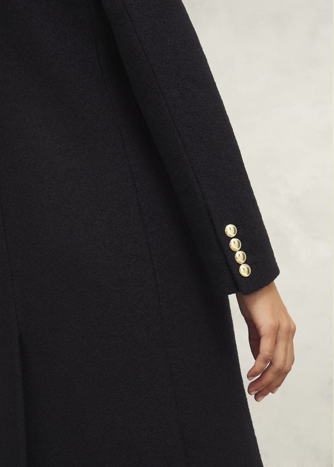 Long Double Breasted Wool Coat 3981