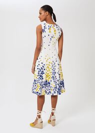 Cleo Cotton Blend Floral Dress, Ivory Multi, hi-res