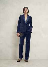 Luna Velvet Jacket, Riverside Blue, hi-res