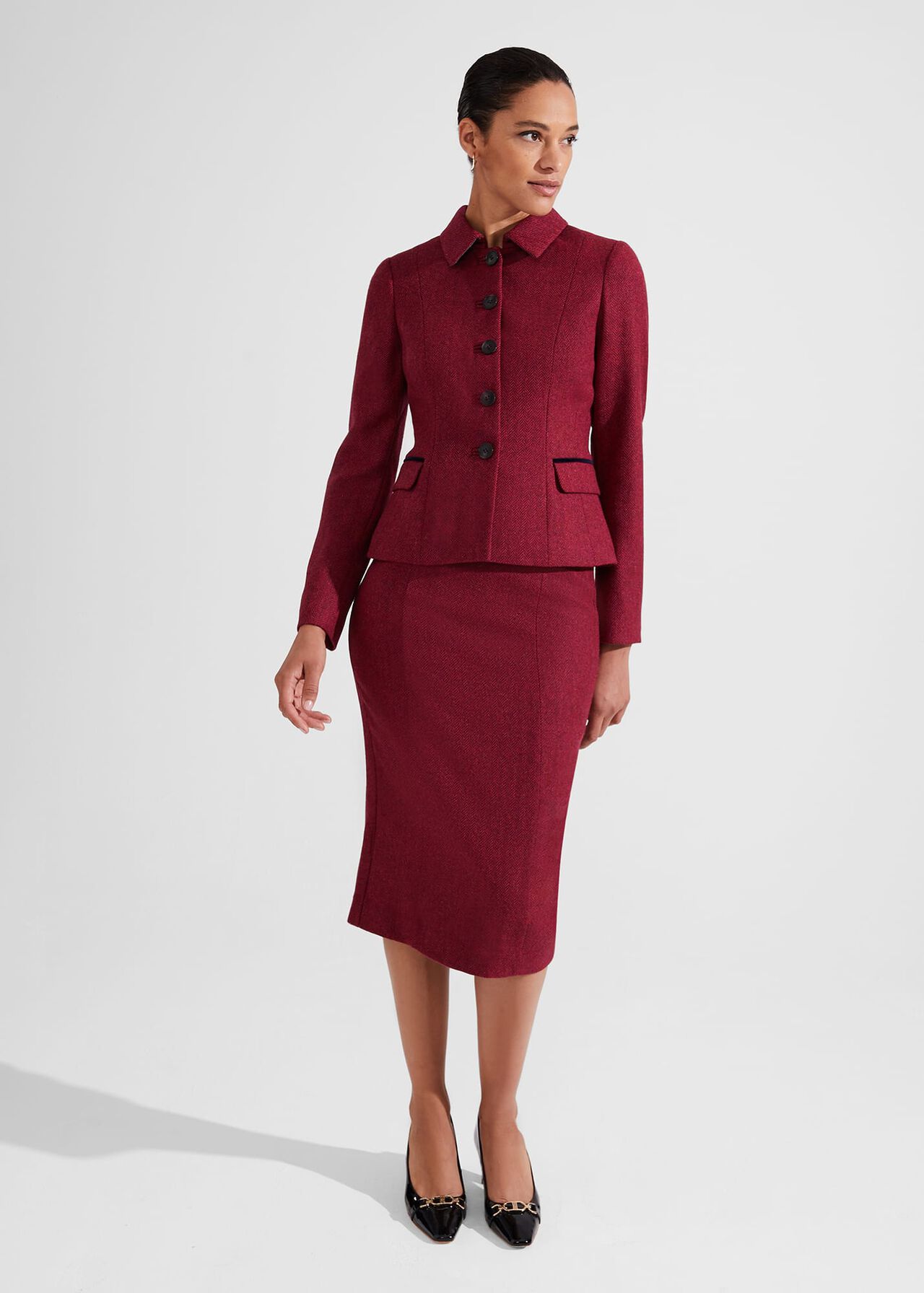 Daniella Wool Jacket, Pink Multi, hi-res