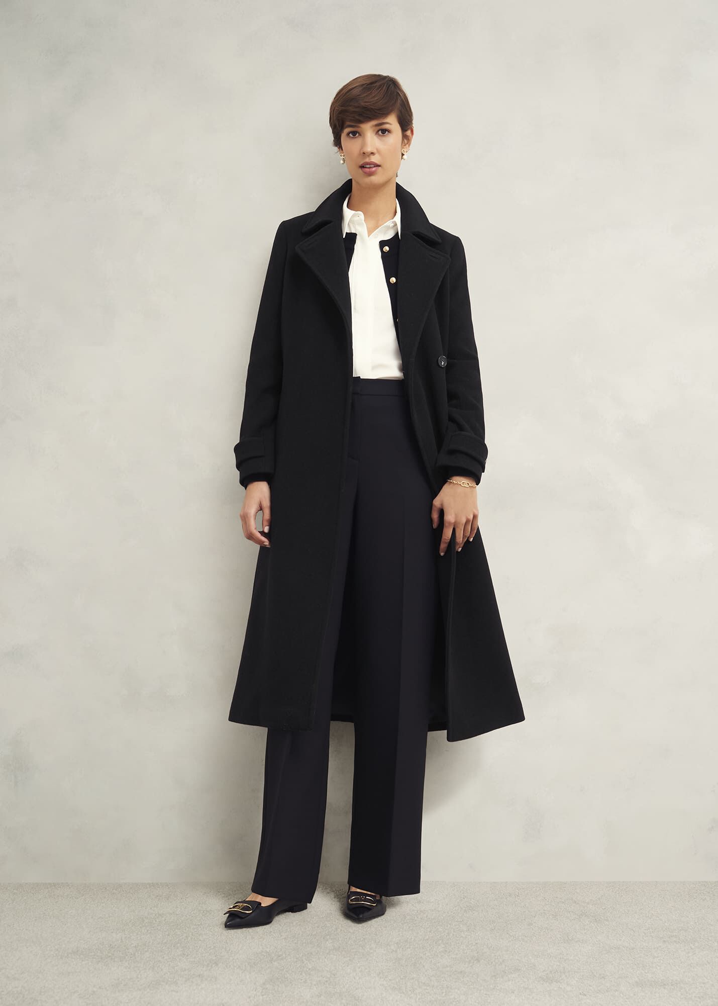 Yasmina Wool Blend Coat | Hobbs US |