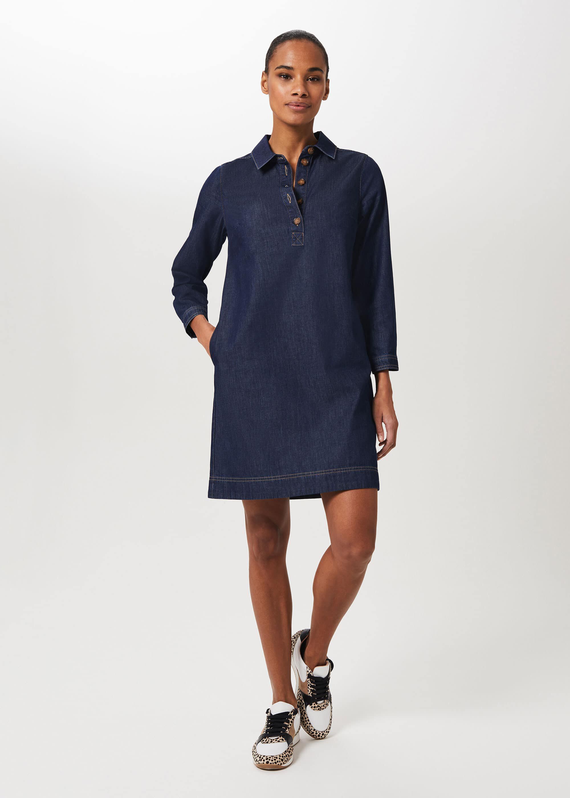 Indigo denim dress discount