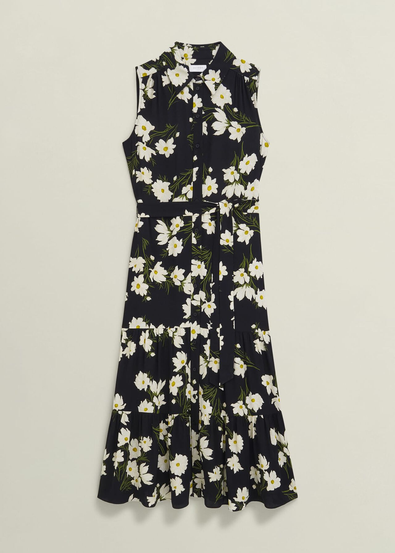 Petite Navy Floral Thea Midi Dress, Navy Multi, hi-res