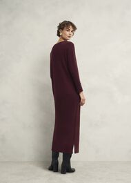 Hartsfirth Knitted Dress With Cashmere, Cocoa Brown, hi-res