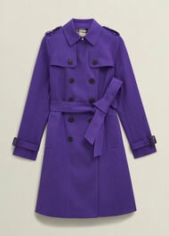 Petite Skylar Shower Resistant Trench Coat, Future Purple, hi-res