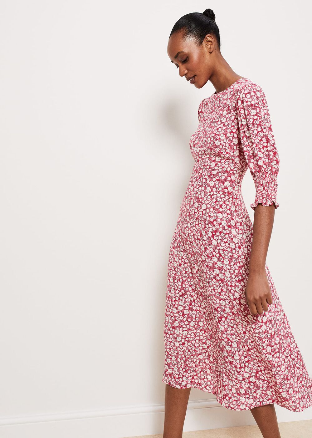 Primrose Dress, Pink Buttrcream, hi-res