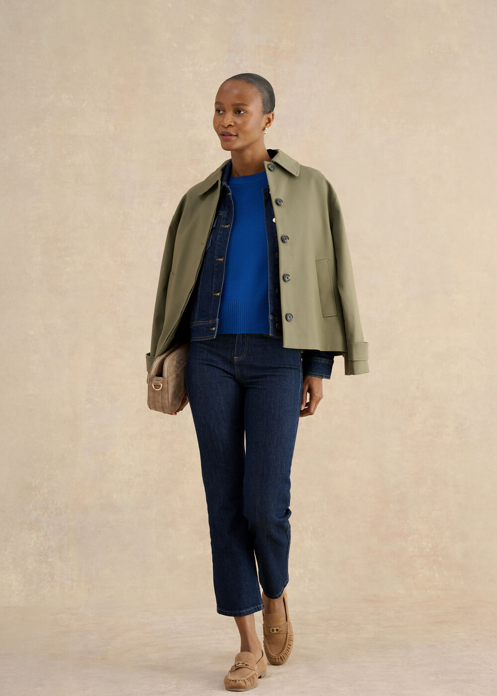 Leena Knitted Top, True Blue, hi-res