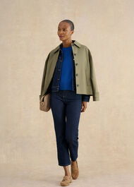 Leena Knitted Top, True Blue, hi-res