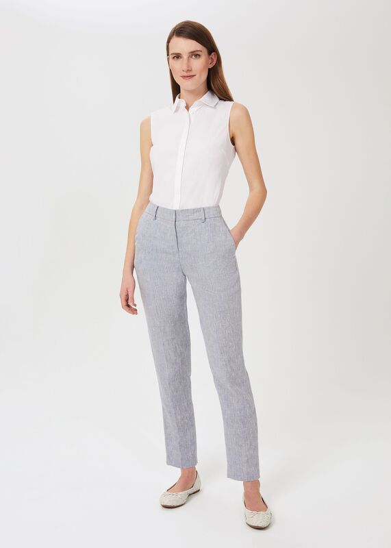 Ivana Linen Tapered Trousers