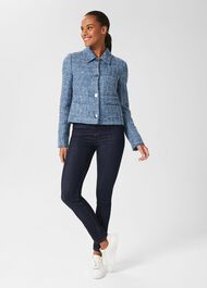 Ashlyn Tweed Jacket, Blue Multi, hi-res