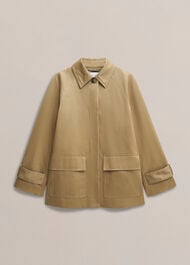 Callie Car Shower Resistant Coat, Fawn Beige, hi-res