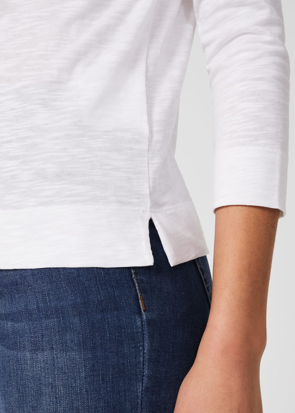 Avia Cotton Slub T-Shirt , White, hi-res