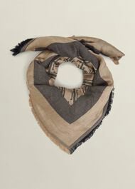 Mora Scarf, Black Camel, hi-res