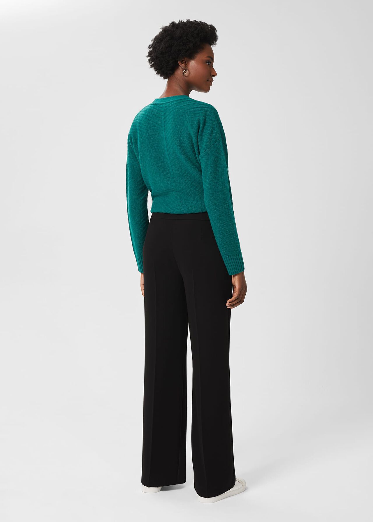 Petite Alva Trouser, Black, hi-res