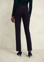 Petite Aly Slim Trousers, Navy, hi-res