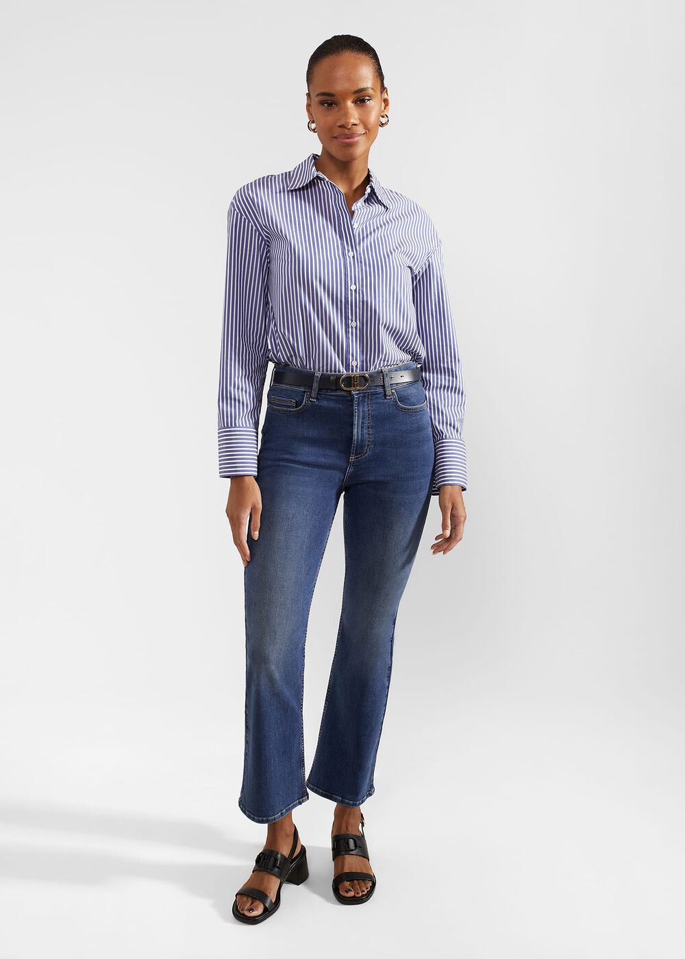 Niomi Crop Jeans, Mid Wash, hi-res