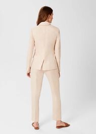 Petite Ivana Linen Jacket , Warm Neutral, hi-res