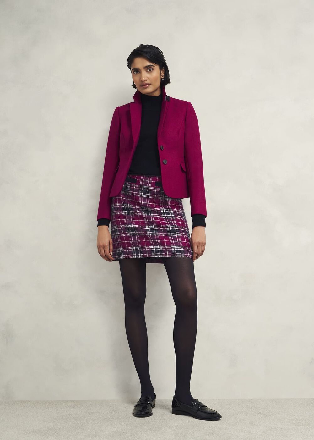 Ruthie Wool Skirt, Pink Multi, hi-res
