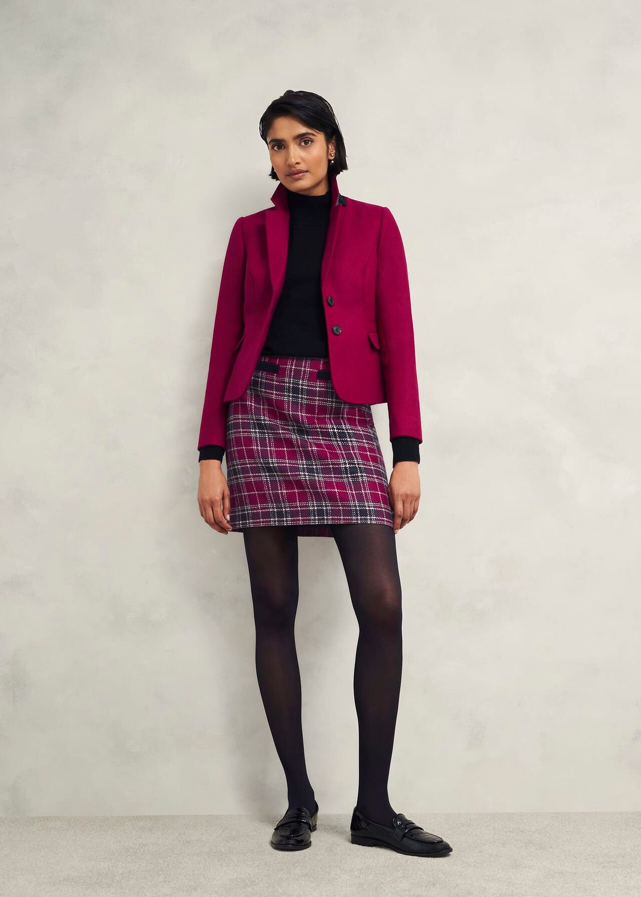 Ruthie Wool Skirt, Pink Multi, hi-res