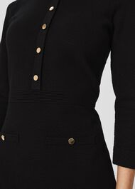 Noa Knitted Dress, Black, hi-res