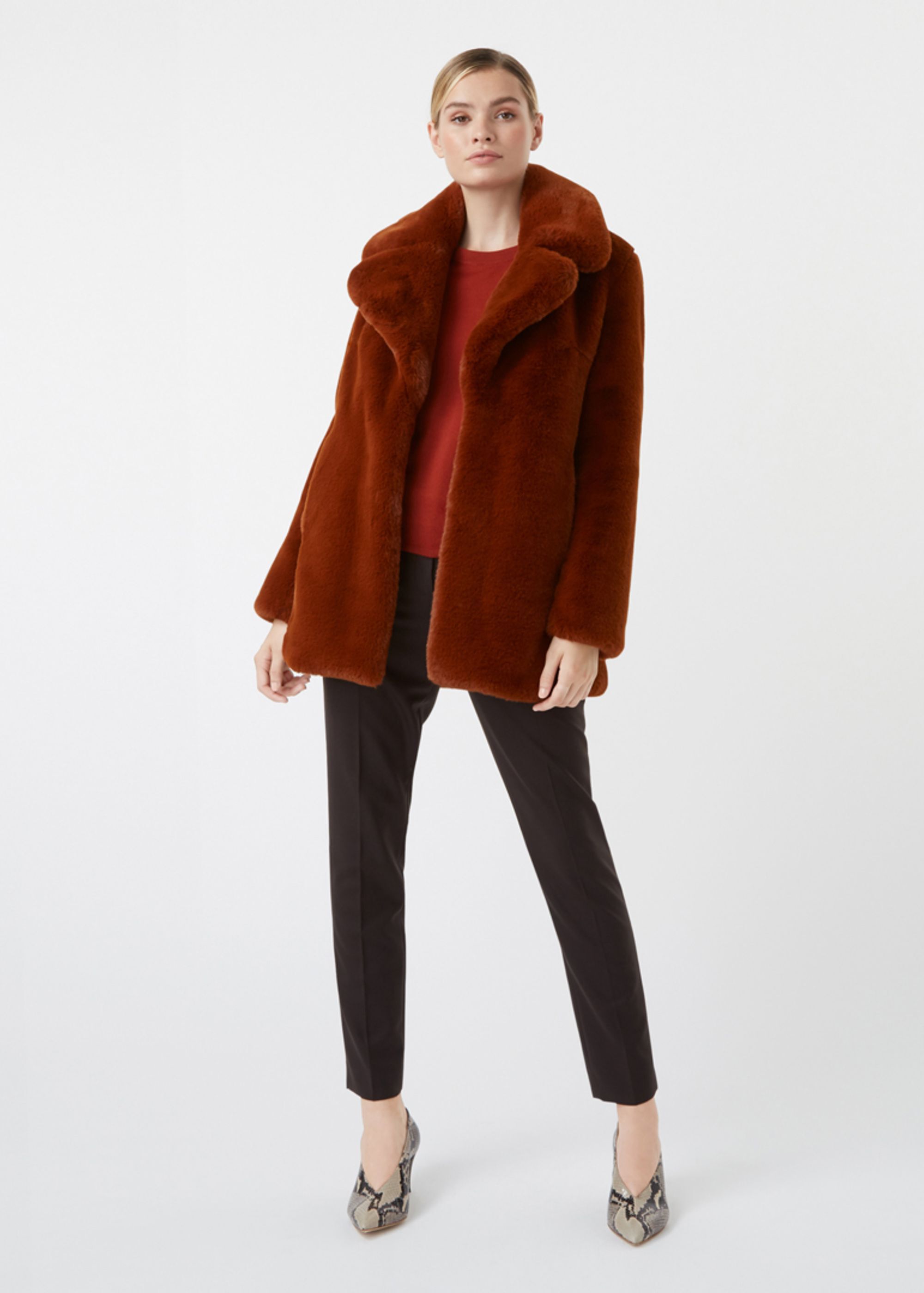 Hobbs bethany faux fur coat store