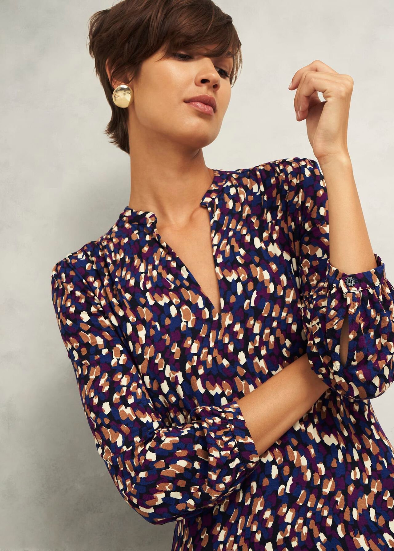 Harlie Jersey Dress, Multi, hi-res