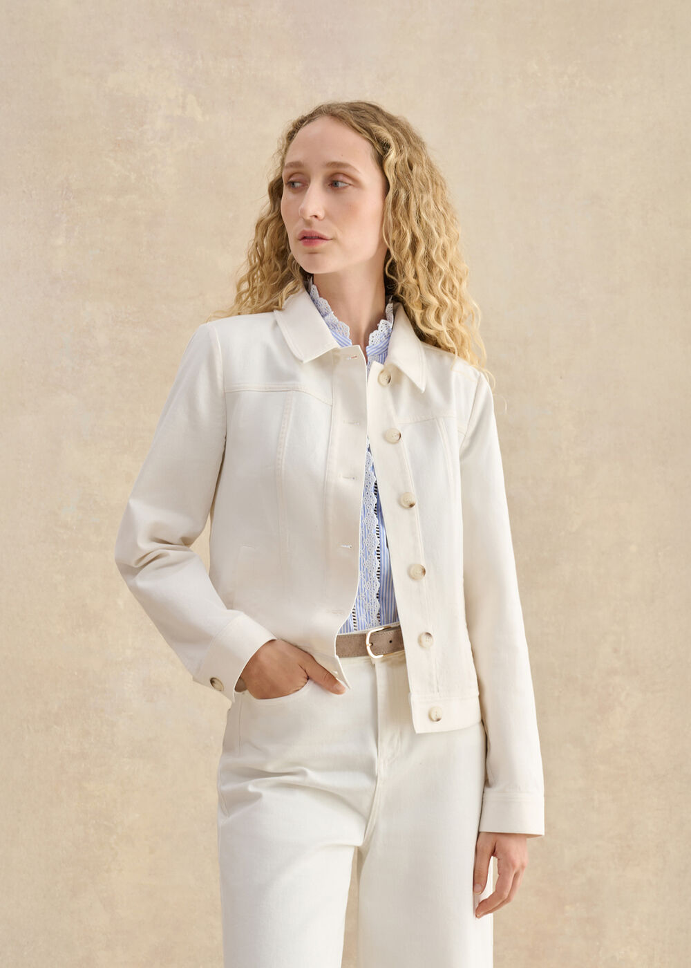 Selborne Jacket, Milky White, hi-res