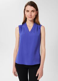 Nina Blouse, Cobalt Blue, hi-res