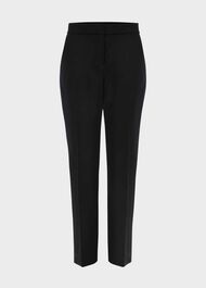 Petite Gael Wool Blend Trousers, Black, hi-res