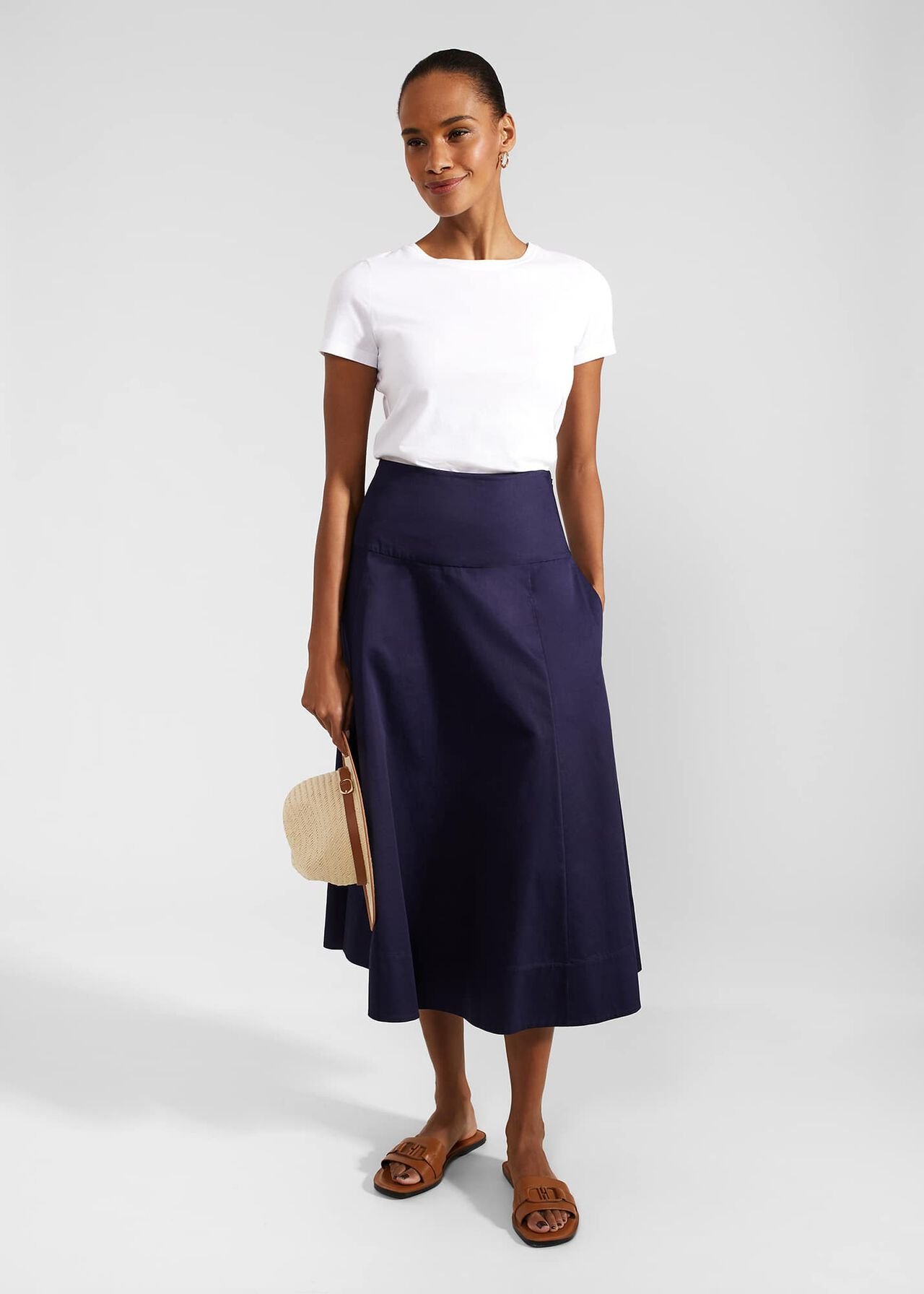 Cecelia Skirt, True Navy, hi-res