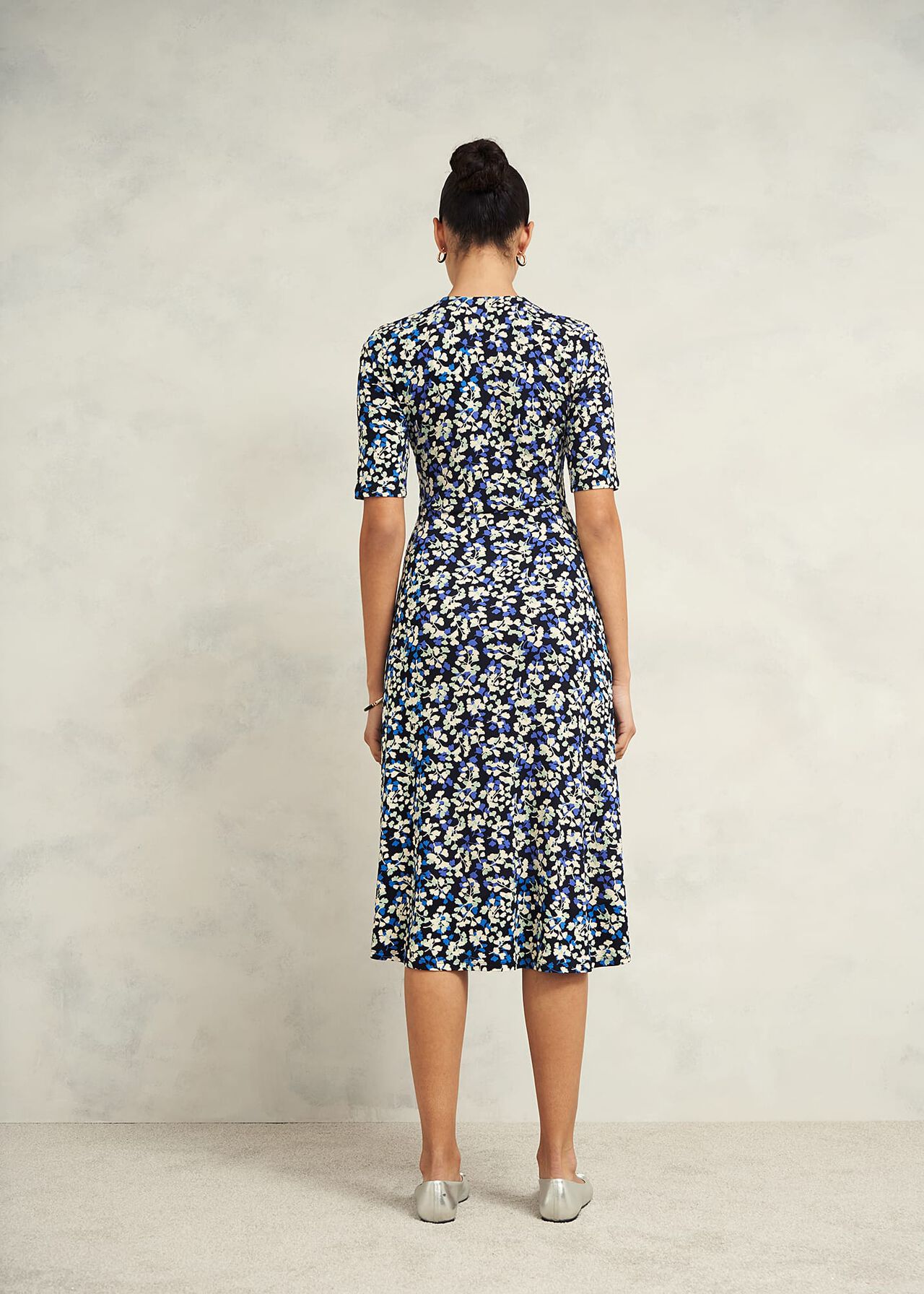 Frankie Jersey Dress, Navy Multi, hi-res