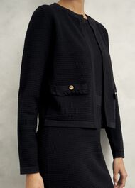 Petra Knitted Jacket, Black, hi-res