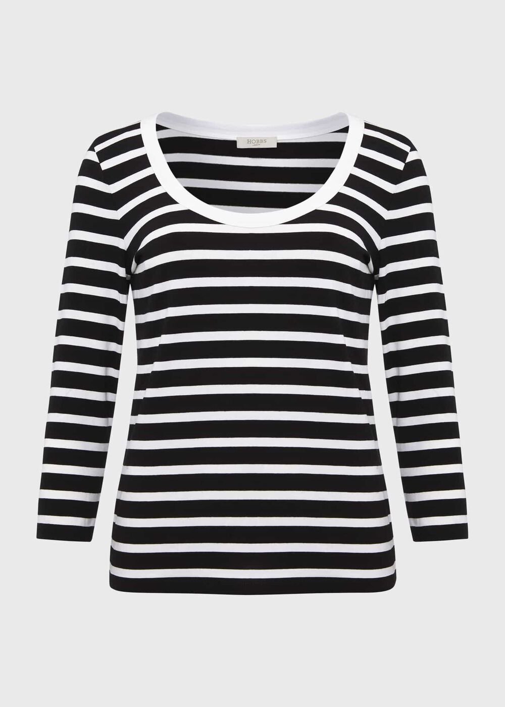 Eliana Stripe Top, Navy Ivory, hi-res