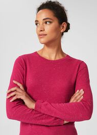 Penny Sparkle Sweater, Pink Silver, hi-res