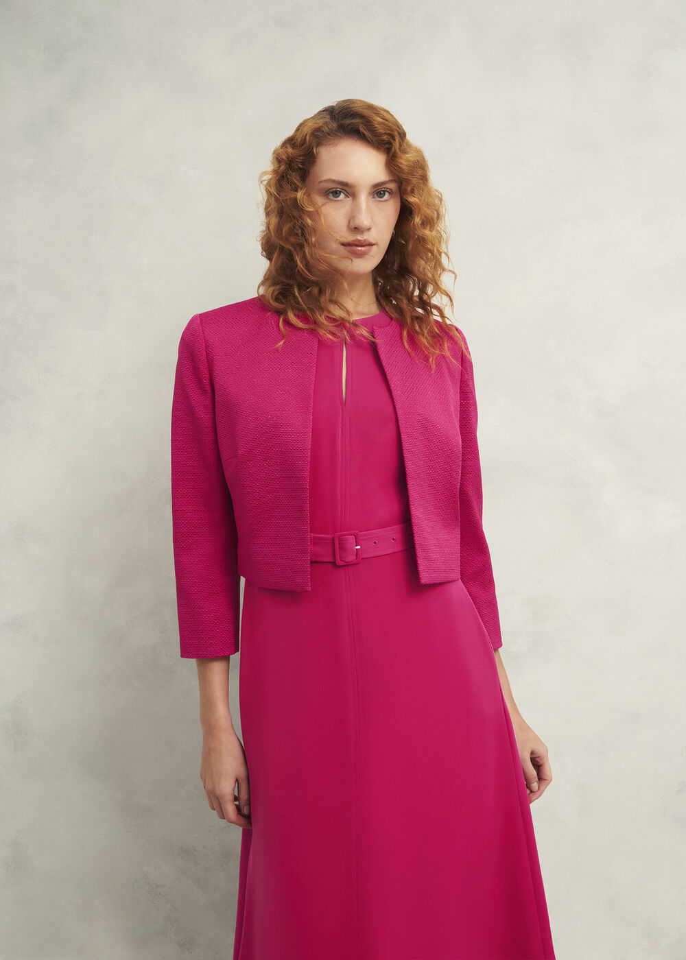 Elize Textured Jacket, Zinnia Pink, hi-res