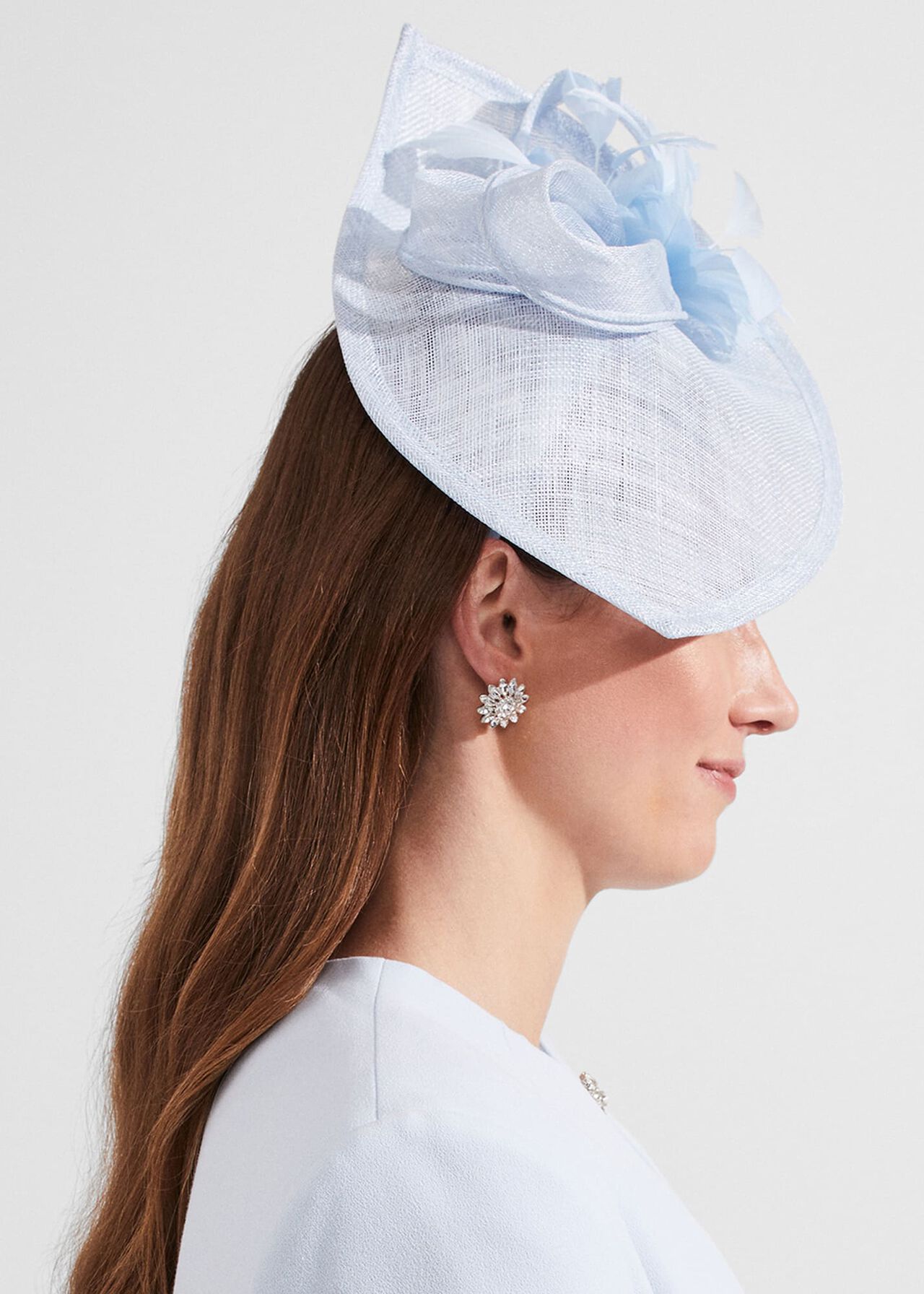 Carla Fascinator, Ice Blue, hi-res
