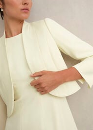 Eliana Seam Detail Jacket, Pale Yellow, hi-res