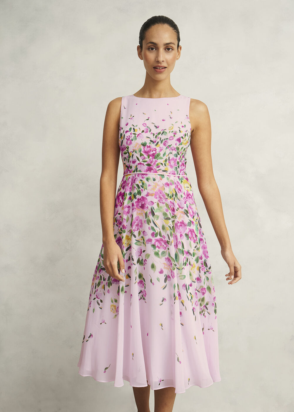 Carly Dress, Pale Pink Multi, hi-res