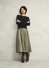 Black Tresco Wool Cashmere Crew Neck Knitted Sweater, Black, hi-res